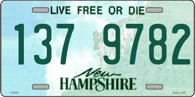 NH license plate 1379782