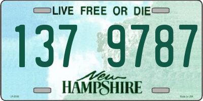 NH license plate 1379787