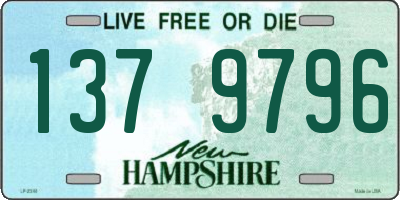 NH license plate 1379796