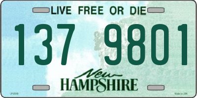 NH license plate 1379801