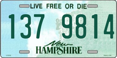 NH license plate 1379814