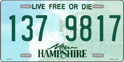 NH license plate 1379817