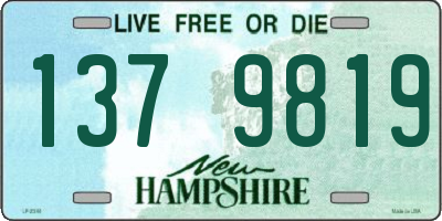 NH license plate 1379819
