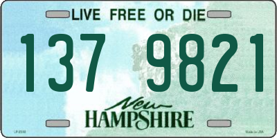 NH license plate 1379821