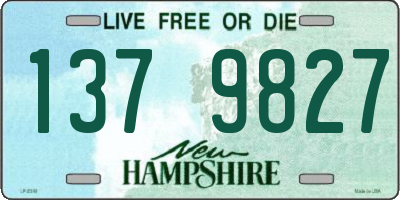 NH license plate 1379827