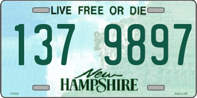 NH license plate 1379897