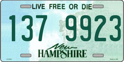 NH license plate 1379923