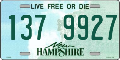 NH license plate 1379927