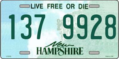 NH license plate 1379928