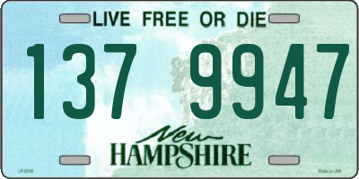 NH license plate 1379947