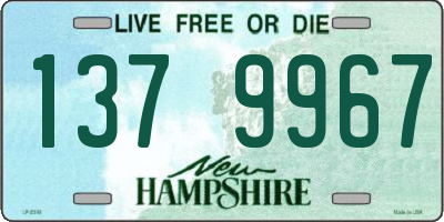 NH license plate 1379967