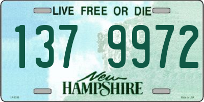 NH license plate 1379972