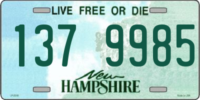 NH license plate 1379985