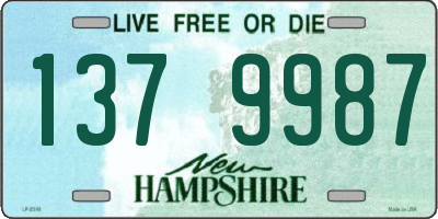 NH license plate 1379987