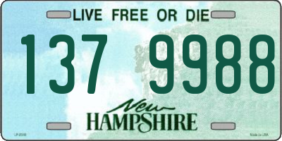 NH license plate 1379988