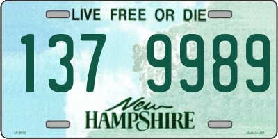 NH license plate 1379989