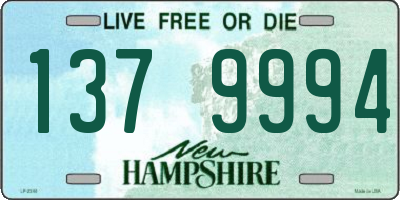 NH license plate 1379994