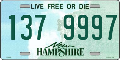 NH license plate 1379997