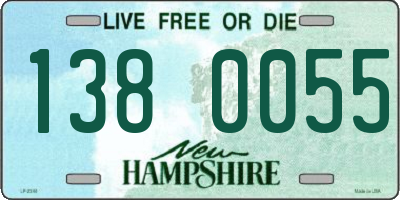 NH license plate 1380055
