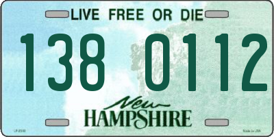 NH license plate 1380112