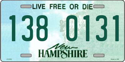 NH license plate 1380131