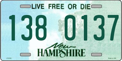 NH license plate 1380137