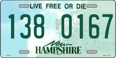 NH license plate 1380167