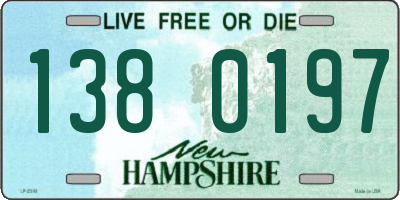 NH license plate 1380197