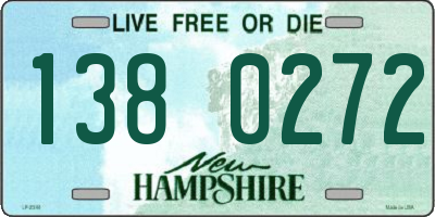 NH license plate 1380272
