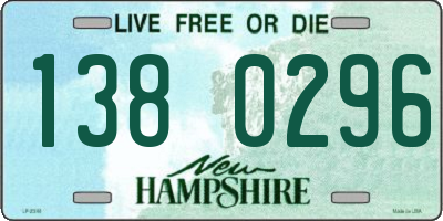 NH license plate 1380296