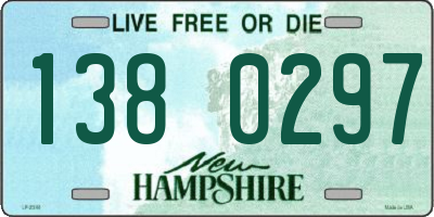 NH license plate 1380297