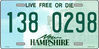 NH license plate 1380298