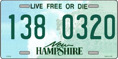 NH license plate 1380320