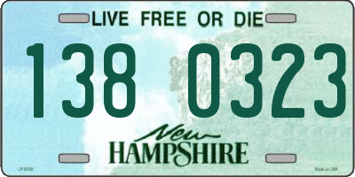 NH license plate 1380323