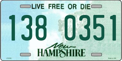 NH license plate 1380351