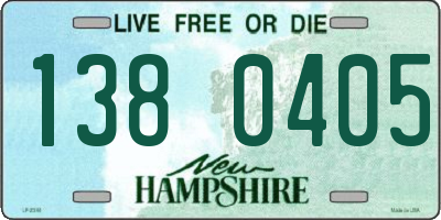 NH license plate 1380405