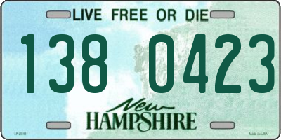 NH license plate 1380423