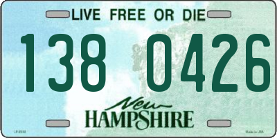 NH license plate 1380426