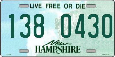 NH license plate 1380430