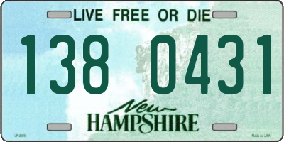 NH license plate 1380431