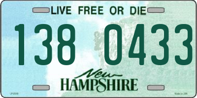 NH license plate 1380433