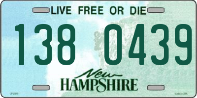 NH license plate 1380439