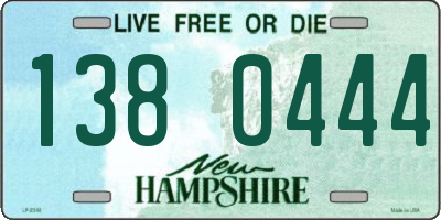 NH license plate 1380444