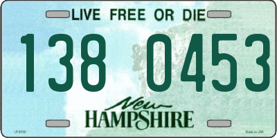 NH license plate 1380453