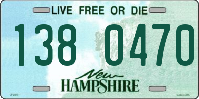 NH license plate 1380470