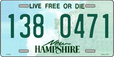 NH license plate 1380471