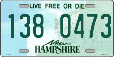 NH license plate 1380473