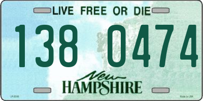 NH license plate 1380474