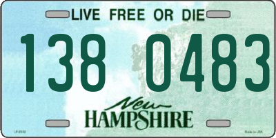 NH license plate 1380483