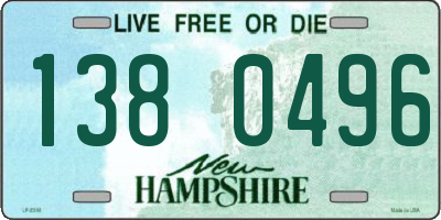 NH license plate 1380496